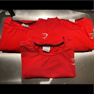 3 Gymshark tees
